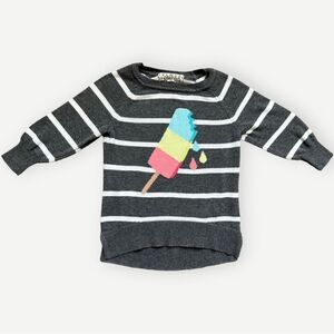 Pink Republic Girls Toddler Kids Knit Popsicle Crewneck Pullover Sweater. 4. 4T.